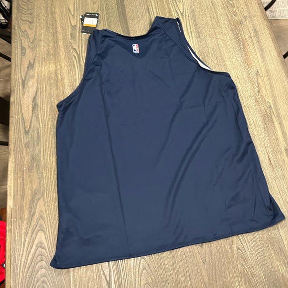 NWT Nike NBA Team Player Issue Basketball Jersey Vest Reversible Navy Blue XXL - Picture 6 of 6